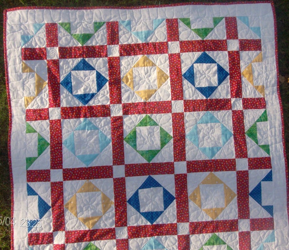 Cross within a Cross Baby Quilt