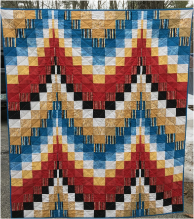 Native American Bargello Quilt from http://www.homesewnbycarolyn.com