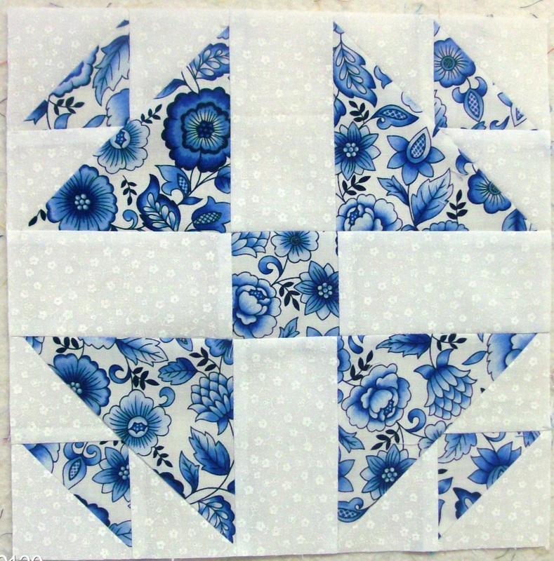 Quilting Blog about the Whirling Five Patch quilt block from 