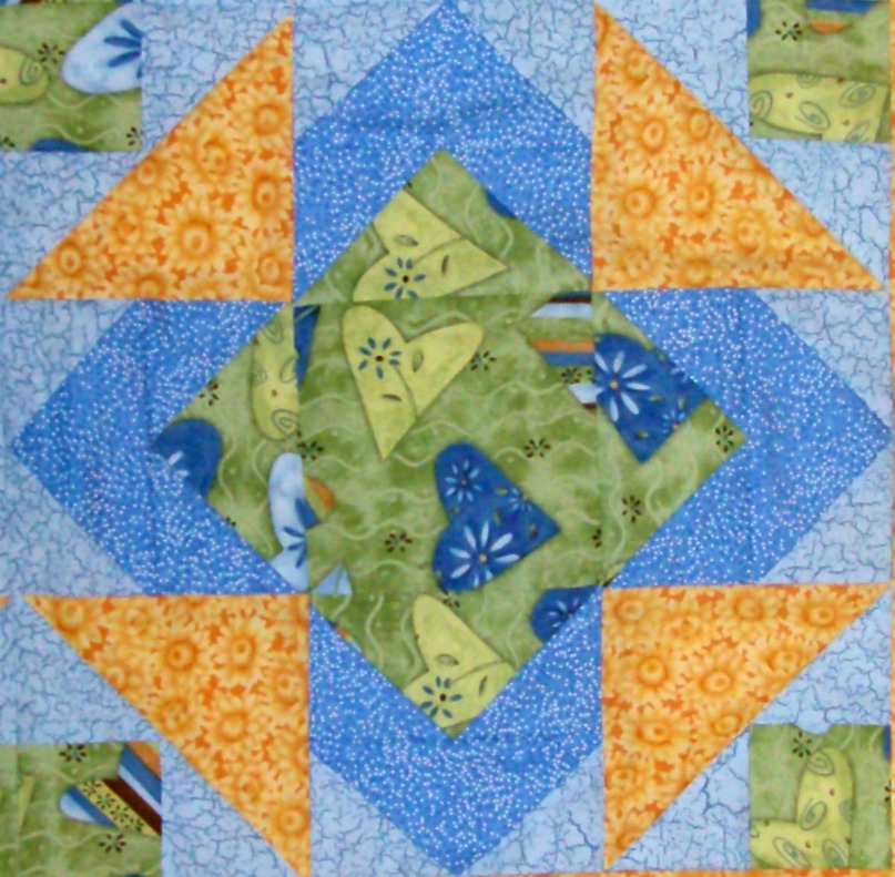 Number 22, Puss in the Corner quilt block from 