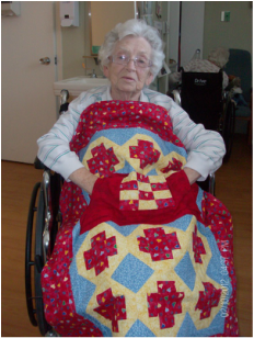 My Grandmother loves her Lovie Lap Quilt!