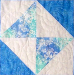 Quilting Blog - Double Square quilt block from 