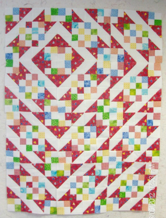 One design from Sunny Lanes quilt block made by Homesewn by Carolyn
