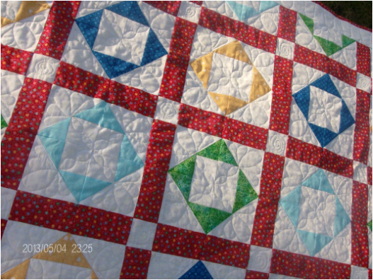 Handmade Baby Quilt for sale by Homesewn by Carolyn.