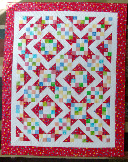 Sunny Lanes Baby Quilt for sale by Homesewn by Carolyn