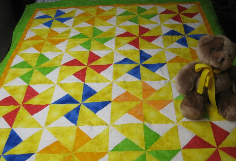 Pinwheel Baby Quilt from Home Sewn By Carolyn