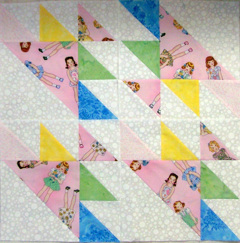 Quilt blog, option three on the West Wind quilt block.