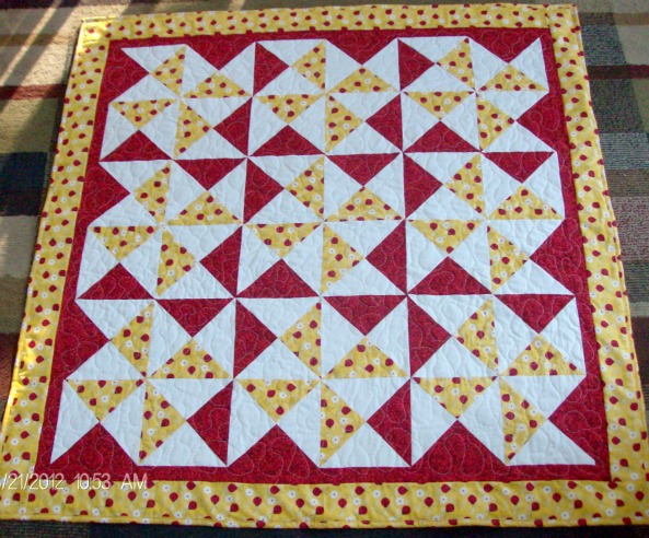 Electric Fan Baby Quilt from Homesewn by Carolyn