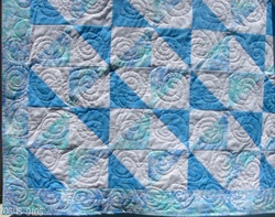 This is an adorable little boy baby quilt.  