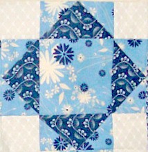 King's Crown quilt block from Around the Block with Judy Hopkins.
