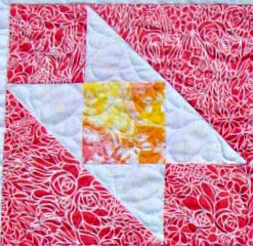 Attic Window Quilt Block from Homesewn quilt blog.