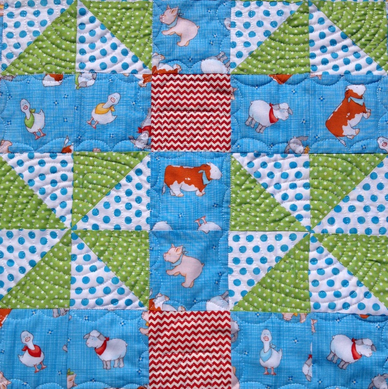 Farm Animal quilt from Homesewn by Carolyn.com