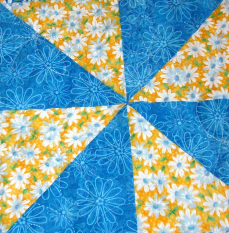 Pinwheel quilt block.