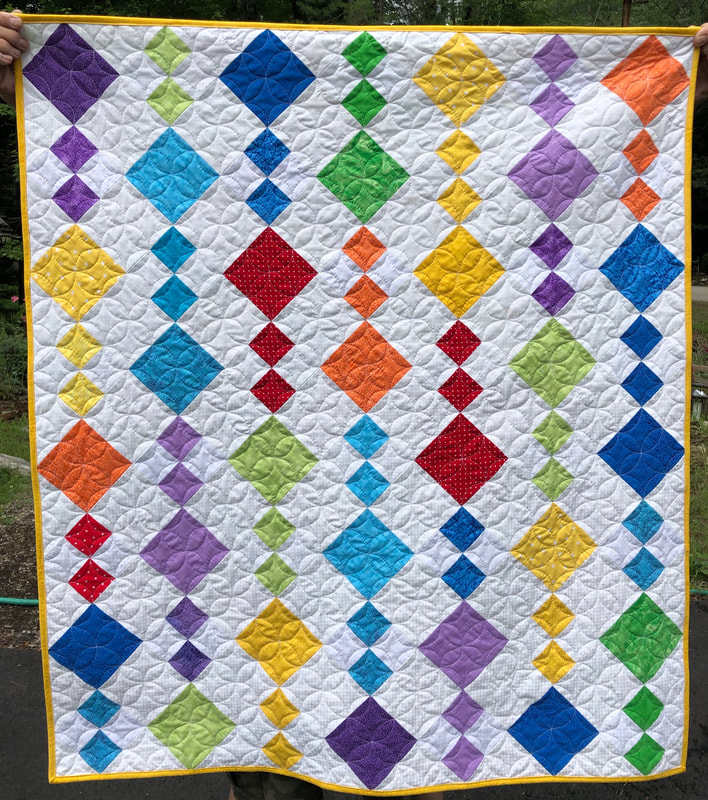 Colorful Wind Chime Baby Quilt