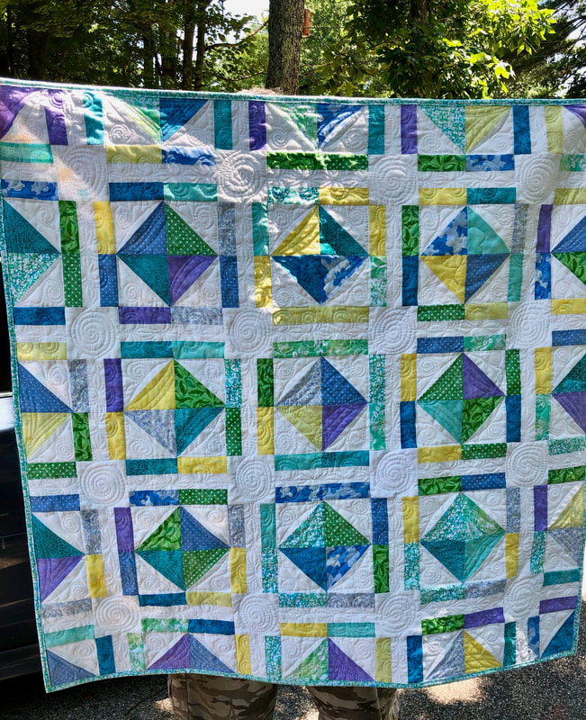 Friendship Baby Quilt for sale from http://www.HomeSewnByCarolyn.com/baby-quilts.html