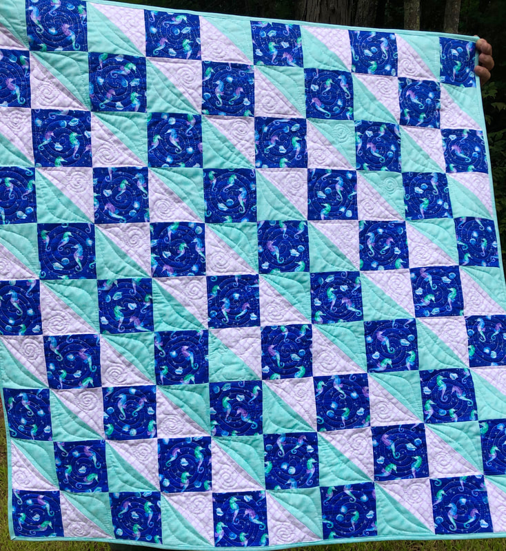 Seahorse Baby Quilt