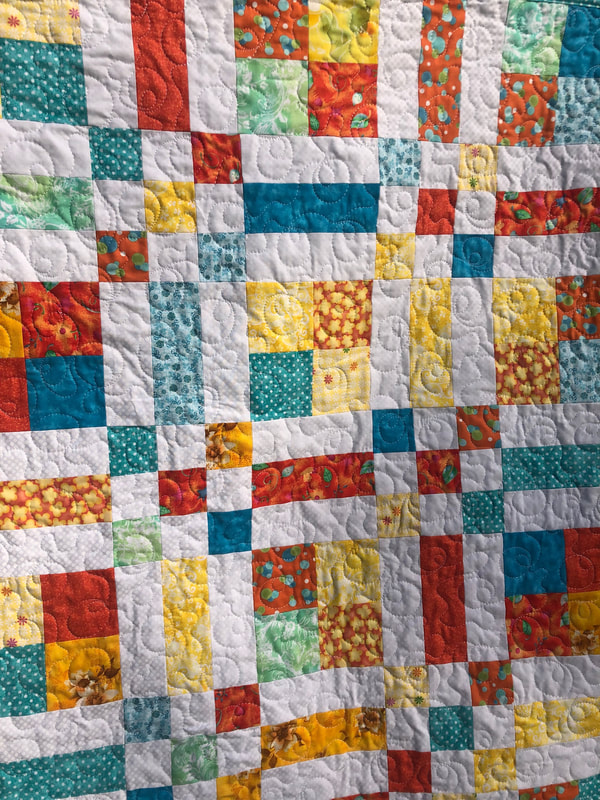 Patchwork Baby Quilt, baby blanket for sale.