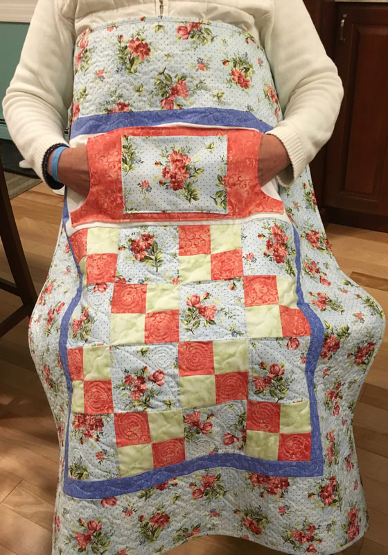 Lovie Lap Quilt with Pockets from http://www.HomeSewnByCarolyn.com 