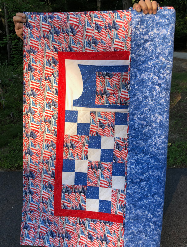 Veteran's Lap Quilt with Pockets, for sale