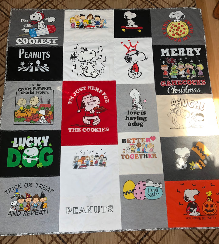 Peanuts T-Shirt Quilt