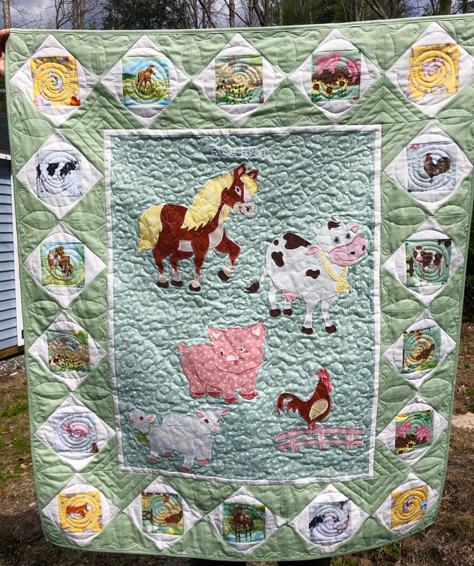 Old MacDonal had a Farm Baby Quilt